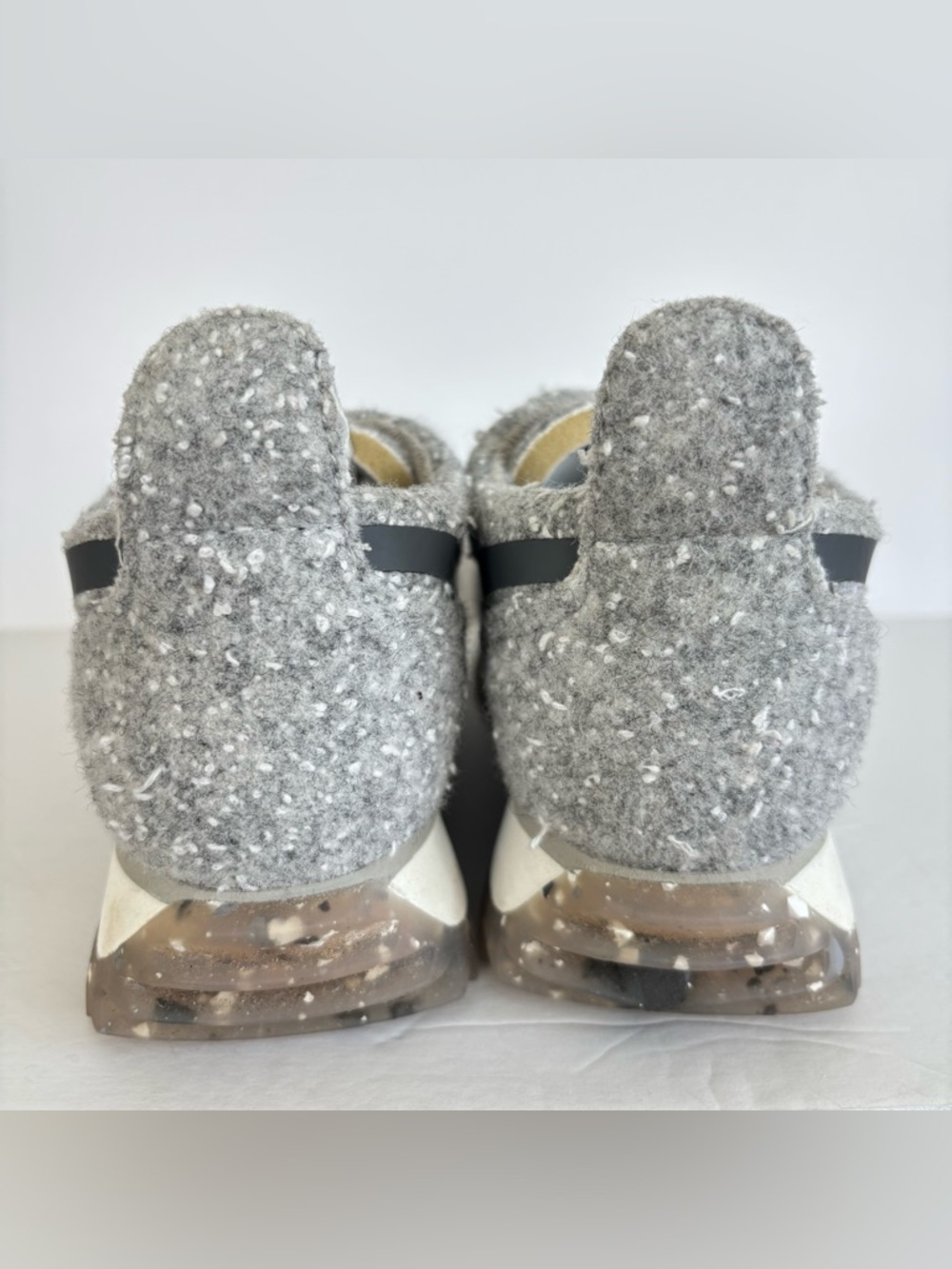 Rag and Bone Retro Runner Gray Wool Textured Sneakers 7 - Picture 10 of 15